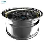 Gray Deep Dish Off Road Wheels Rims ET15 5x108 17 Inch