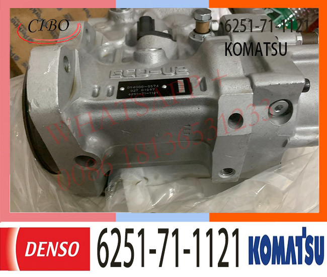 6251-71-1121 KOMATSU Diesel Engine Fuel Pump 6251-71-1120 PC400-7 PC400-8 6D125 094000-0570 094000-0571