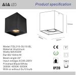 GU10 holder surface mounted aluminum spotlight&interior GU10 spot light for