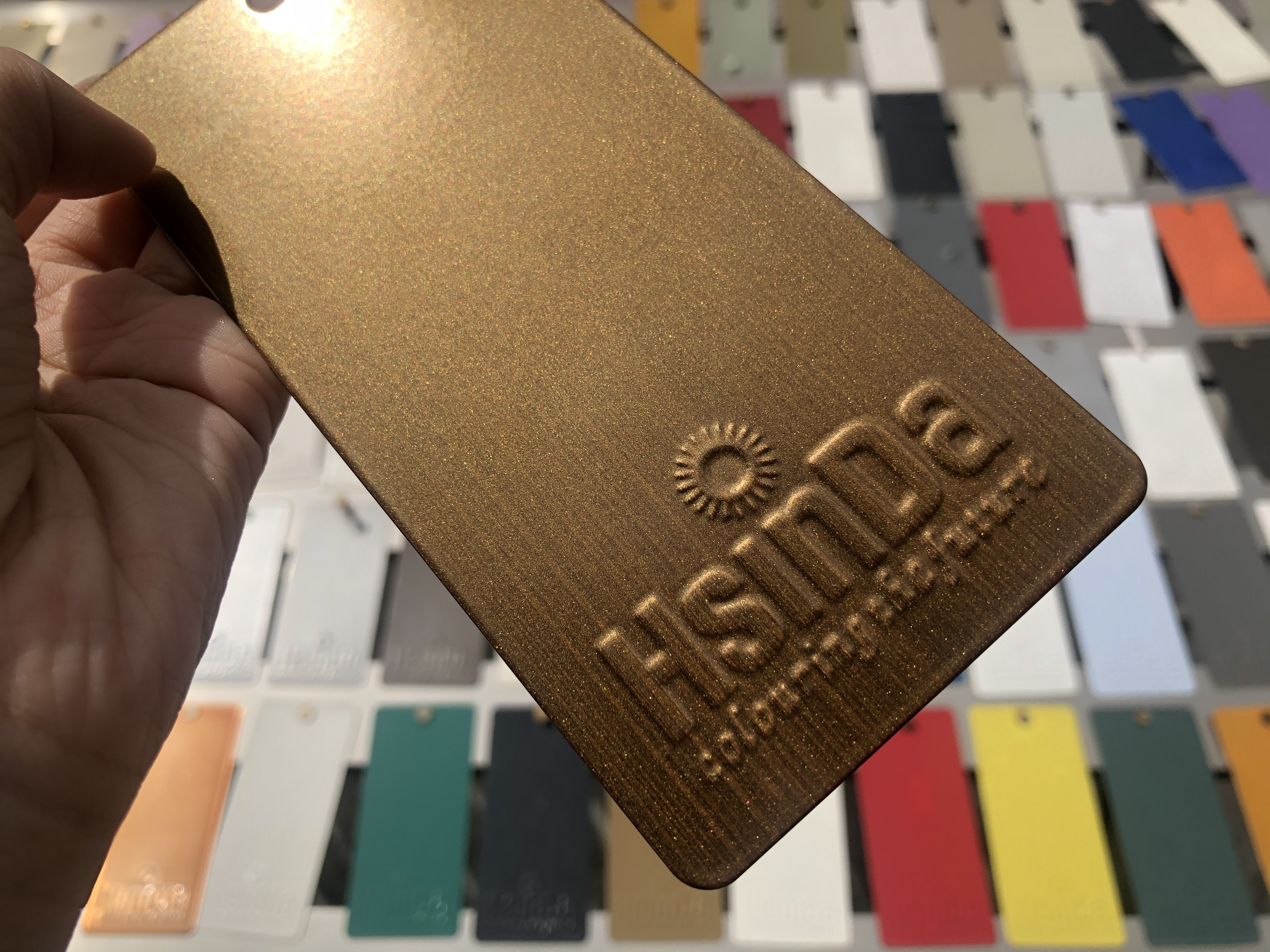 Metallic Champagne Gold Powder Coat Spray Paint for Motorcycle Alloy Wheel
