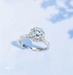 0.5ct 0.28ct 18K Gold Diamond Rings 2.9g Edwardian Cluster Engagement Rings