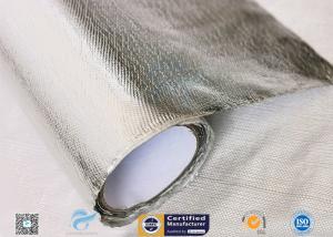 Wholesale Hose Silver Heat Resistant Fabric / Aluminum Foil Fiberglass Composite Fabric from china suppliers