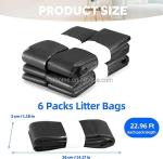 HDPE / HDPE Biodegradable Black Bin Bags 10m Household Trash Bags