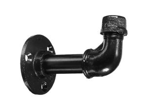 Wholesale Office Industrial Pipe Clothing Rack / Wall Mounted Malleable Iron Fittings from china suppliers