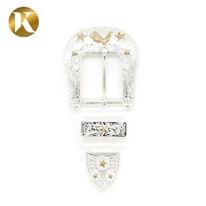 Wholesale Wenzhou KML Custom Logo Fashion 2 Color Silver Metal Zinc Alloy Pin Belt Buckle from china suppliers