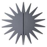 Golden Sun Shaped Aluminum Cabinet Knobs 4.72inches Decorative Novelty wardrobe