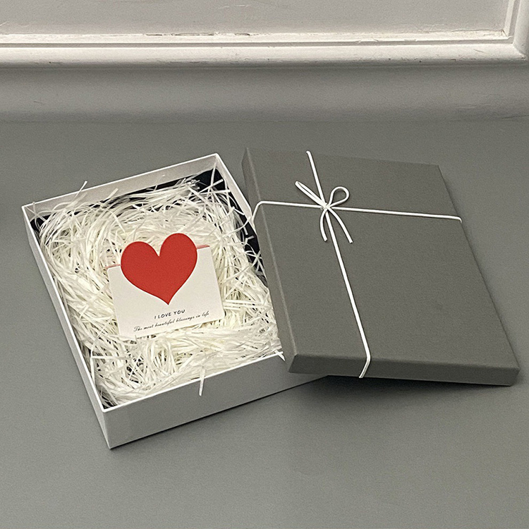 Silk Bowknot Cardboard Paper Gift Box Packaging For Gift Wrapping Custom