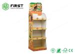 Corrugated Paper Floor Standing Displays Foldable Carton Floor Stand