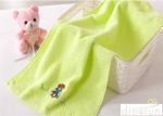 Soft Touch Solid Color Face Wash Towel With Embroidery Logo 34*74cm