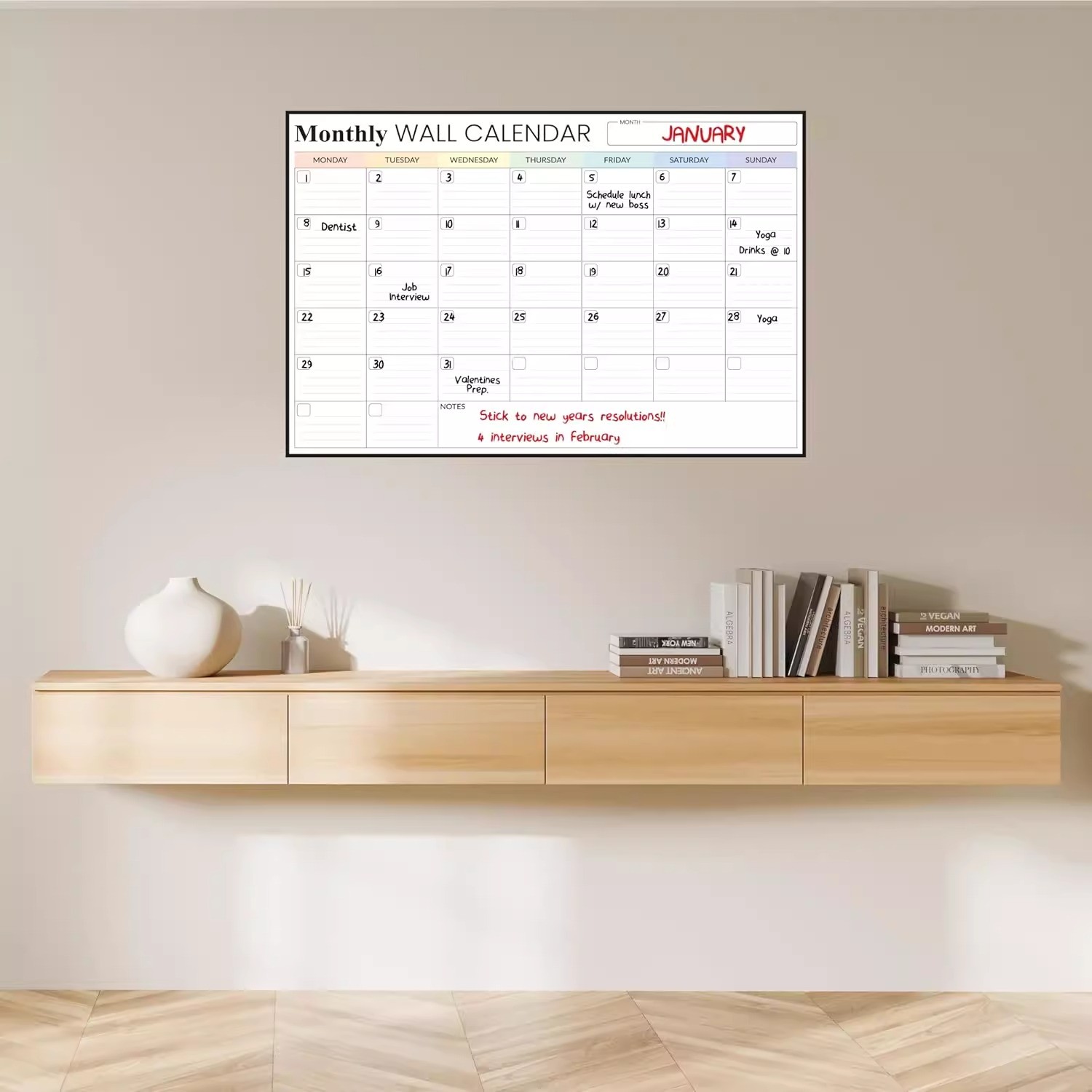 Personalization Add Personal Dates And Events to Your Custom Wall Calendar Paper End Month December