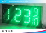 Double Sided Color Led Clock Display For Outdoor Sports , High Accuracy