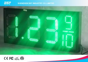 Wholesale Double Sided Color Led Clock Display For Outdoor Sports , High Accuracy from china suppliers