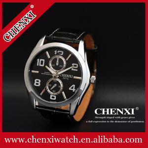 Wholesale Cheap Stainless Steel Watches L021C CHENXI Branding Watches Black White Leather Watches from china suppliers