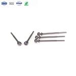 Stainless Steel 304 Needle Pin Polished Round Head One Word Slot Slender Shaft