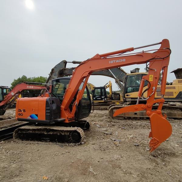 0.24m3 Bucket Used Hitachi Excavator Hitachi 60 Excavator 4080mm Max Digging