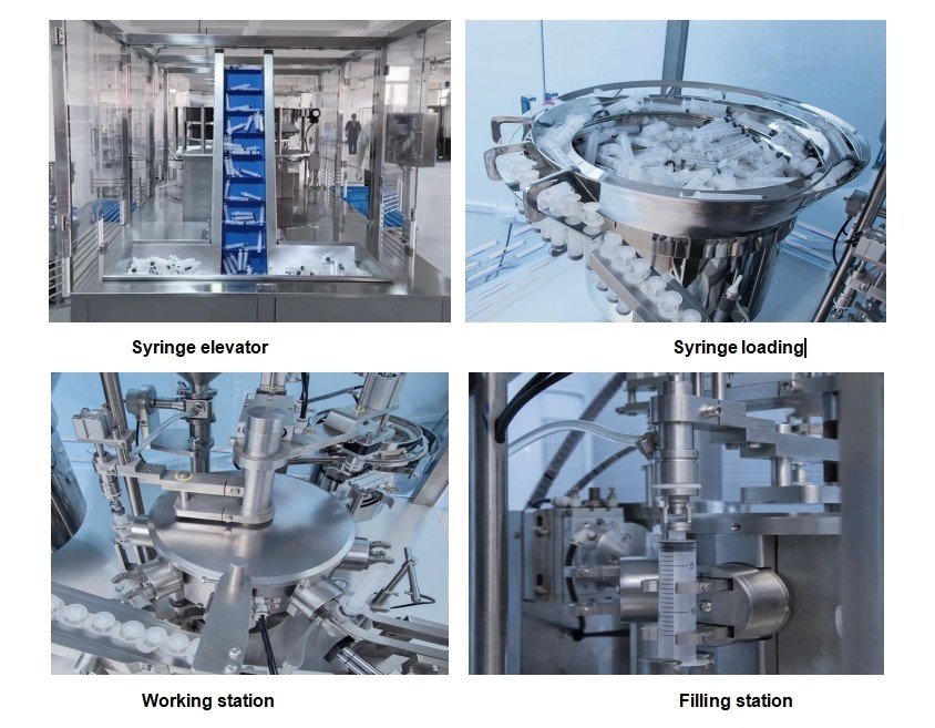 Advanced Automatic Disposable Plastic Syringe Filling And Capping Machine For Gel And Cream