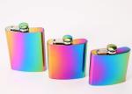 Personalised Gold Plated Whisky Hip Flask , Gradient Pocket Liquor Container