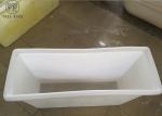 Heavy Duty Narrow Window Industrial Laundry Trolley On Wheels Rotomolding Bigger