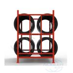 Oem Odm Steel Wheel Racks Car Tire Display Rack Stackable Motorcycle Spare Tyre