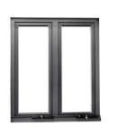 Customized Hand Crank Aluminum Casement Window with 5 27A 55 9A 5 12A 5 Glass