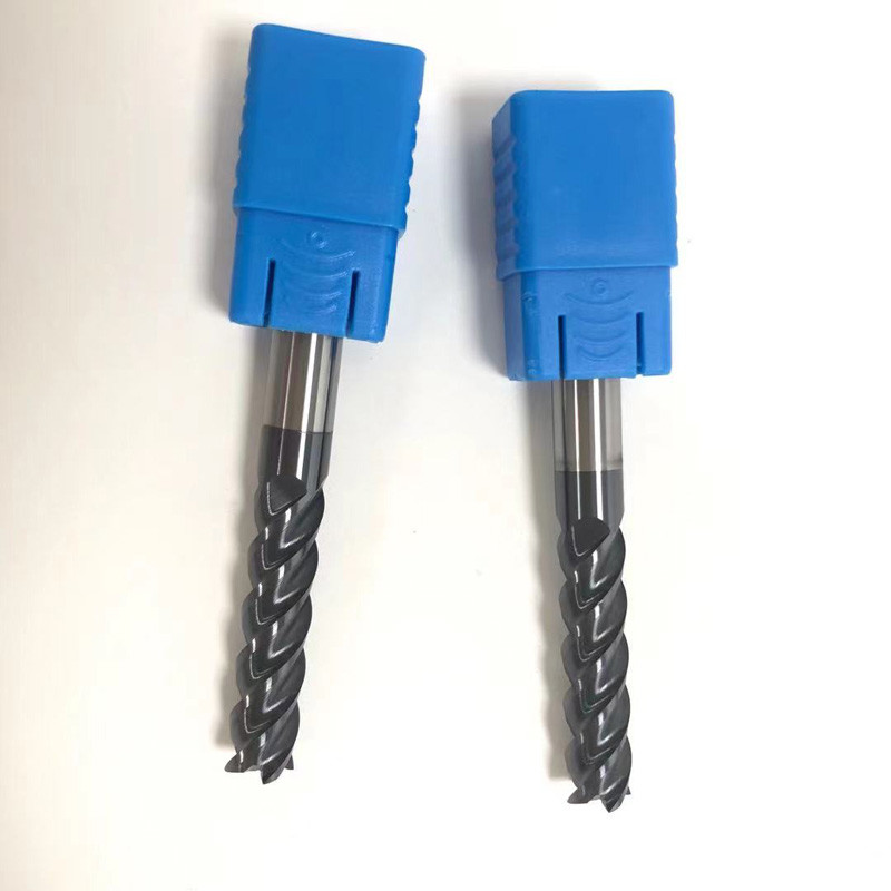 Solid Tungsten Carbide 2 Flute End Mills 6mm For Hardened Steel
