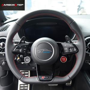 Wholesale 350mm Full Smooth Leather Audi Carbon Fiber Steering Wheel R8 S7 Rs6 from china suppliers