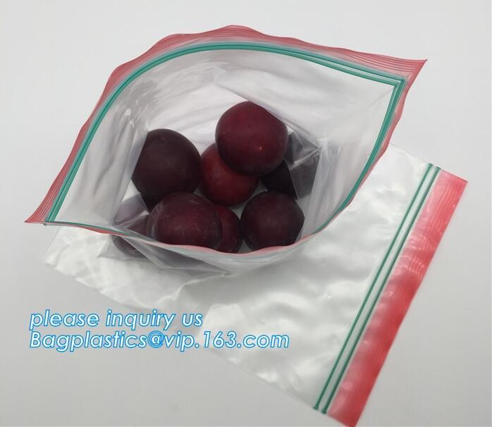 packing clear bag LDPE transparent custom printed zipper bags plastic k bag, transparent custom printed zip