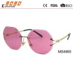 New arrival and hot sale of blue mirrored metal sunglasses, UV 400 Protection