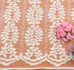 Garment Accessories Diy Stretch French Cord Lace Fabric Ivory Color