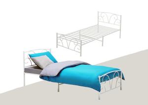 Wholesale Metal Tube Construction 1986X973MM Steel Pipe Bed Frame from china suppliers
