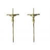 Buy cheap Casket Surface Decoration Funeral Crucifix 37 × 13.7 Cm Gold Jesus Casket Cross from wholesalers