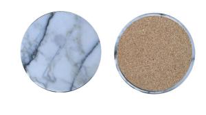 Wholesale Popular Good Quality Anti Slip Marble Stone Coaster Customized Size and Printed Logo from china suppliers