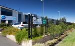 Powder coated tubular steel fence