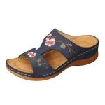 BS141 Summer New Amazon Women'S Shoes Hollow Flower Embroidered Sandals Slope