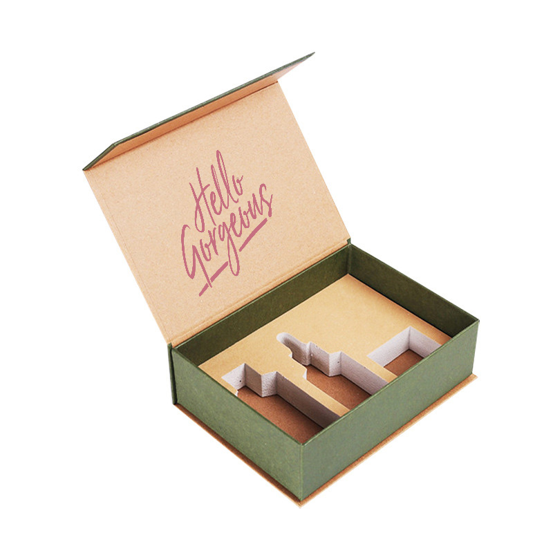 Custom Logo Print Magnetic Book Shape Gift Box for Cologne Perfume and Cosmetics