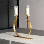 60cm 4 3 2 Birthday Candle Candelabra Centerpieces Gold Metal Circle Votive