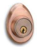Residential Copper Color Door Handle Sets / Entry Door Handle Lock Sets