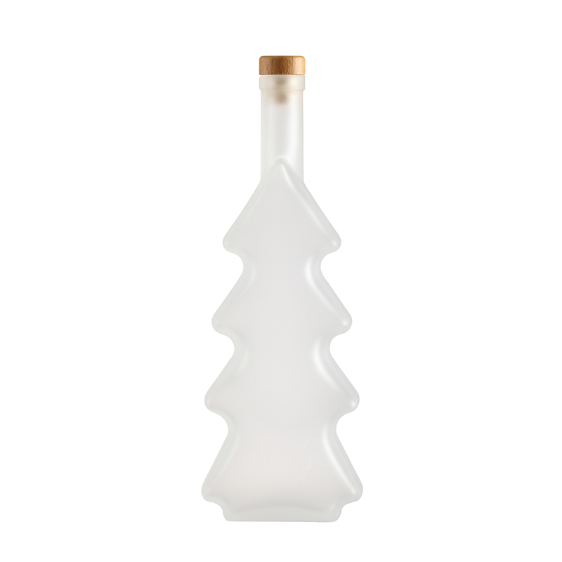250ml Customizable Colors Frosted Vodka Bottle with Hot Stamping Surface Handling