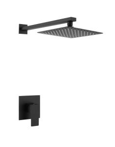 Wholesale Black SUS304 8in Shower Faucet Set Anti Rust High Pressure from china suppliers