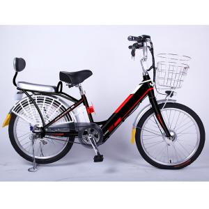 Wholesale Vintage Steel Frame Electric Bike , 22in Lightweight Pedal Assist Bike from china suppliers