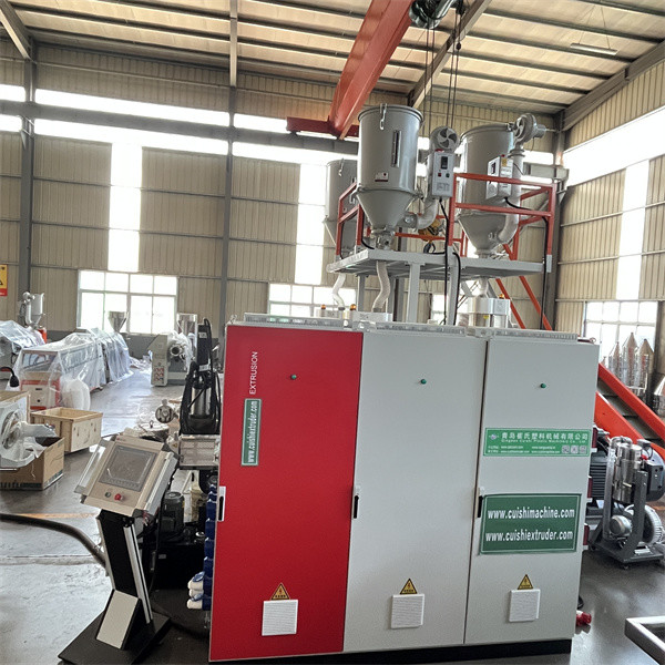 Water Cooling Pipe Extrusion Machine With ABA/ABC Structure Plastic Extruder Machine
