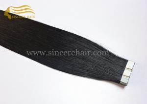 Wholesale 22&quot; Jet Black #1 Tape In Remy Human Hair Extensions 2.5 Gram X 20 Pieces For Sale from china suppliers