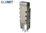 Aluminum Heat Sink QSFP Cage Assembly One Port Light Pipes On Cage Top Surface