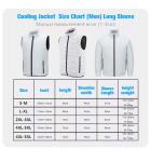 Workwear 5V Fan Cooling Vest XXL XXXL Air Conditioned Vest White