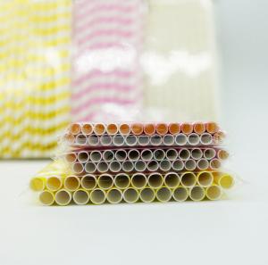 Wholesale Drinking Flexible Paper Straws , Paper Straws Recyclable Restaurant Supply Paper Products from china suppliers