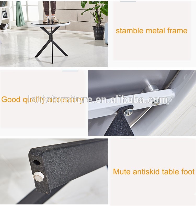 Anti Skid Tempered Glass Top Center Table For Living Room / Coffee Bar