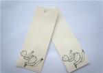 Yellow Clothing Label Tags Recycled Paper Hang Tag For Necklaces