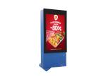55 Inch Floor Standing Outdoor LCD Screen Advertising Digital Signage With Air