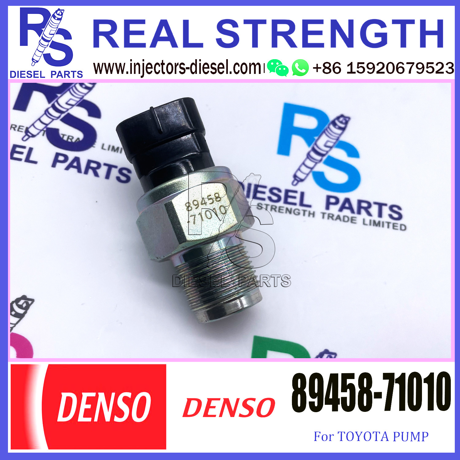 2AD-FTV Common Rail Fuel Pressure Sensor 4990006121 89458-71010 499000-6121