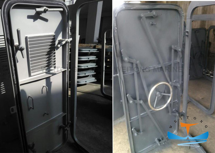 Quick Open Aluminum Marine Doors Anodized Baking Surface With Kick - Out Panel​